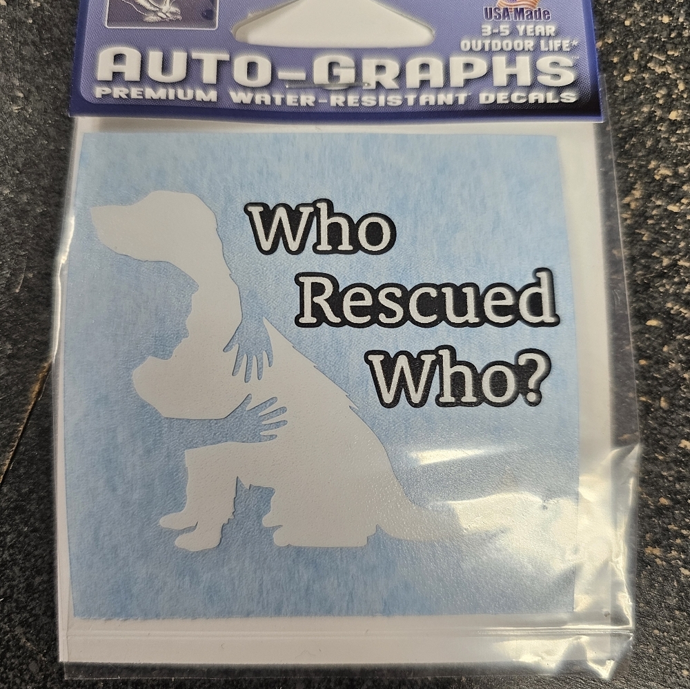 Who Rescued Who? Decal